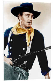 PVC-tavla John Wayne in Blue Uniform