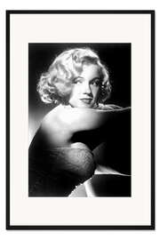 Gerahmter Kunstdruck Marilyn Monroe mit Traurigem Blick