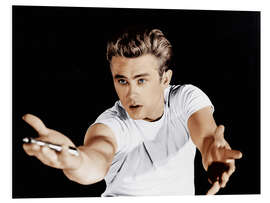 Tableau en PVC James Dean in a T-shirt