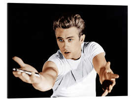 Quadro em plexi-alumínio James Dean in a T-shirt