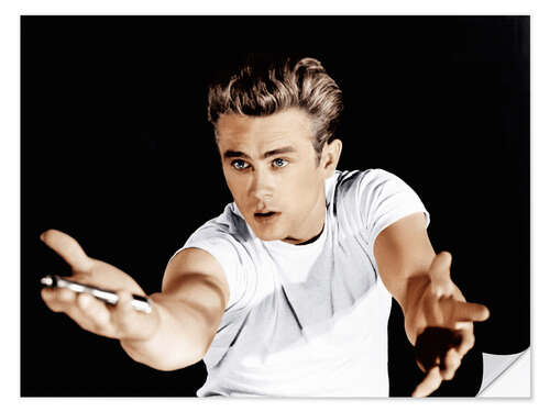 Wandsticker James Dean im T-Shirt