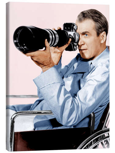 Stampa su tela REAR WINDOW, James Stewart, 1954