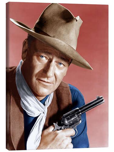 Canvas print John Wayne as a Cowboy I