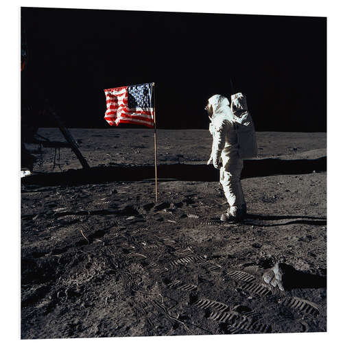 Tableau en PVC Apollo 11 - Astronaute Buzz Aldrin