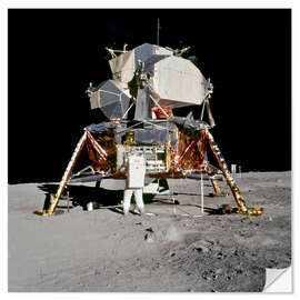 Sisustustarra Apollo 11 Astronaut and Edwin Aldrin on the Moon