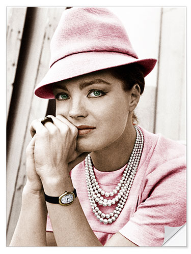 Sisustustarra Romy Schneider with Hat II