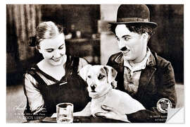 Wall sticker Charlie Chaplin - A Dog's Life