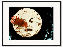 Gerahmter Kunstdruck Die Reise zum Mond