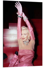 Magnettafel Marilyn Monroe auf einer Treppe