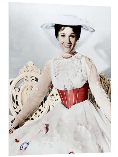 Foam board print Julie Andrews as Mary Poppins