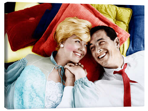 Canvas print Doris Day, Rock Hudson - Pillow Talk