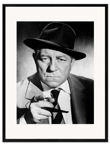 Gerahmter Kunstdruck Kommissar Maigret, Jean Gabin, 1958