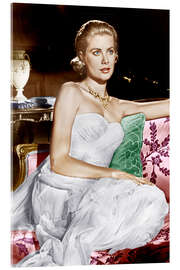 Acrylglasbild Über den Dächern von Nizza, Grace Kelly, 1955