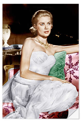 Selvklæbende plakat To Catch a Thief, Grace Kelly, 1955