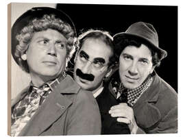 Wood print The Marx Brothers