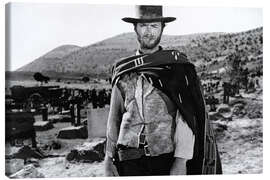 Leinwandbild  Clint Eastwood in einem Western