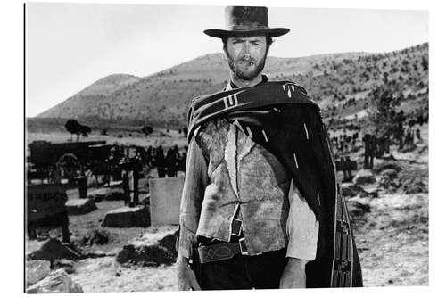 Cuadro de plexi-alu Clint Eastwood en un western