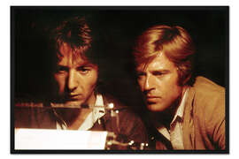Gerahmter Kunstdruck ALL Die Unbestechlichen, Robert Redford, Dustin Hoffman, 1976