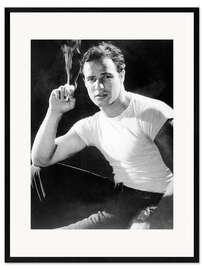 Impression artistique encadrée Marlon Brando