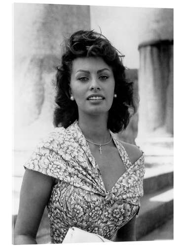 Stampa su vetro acrilico Sophia Loren