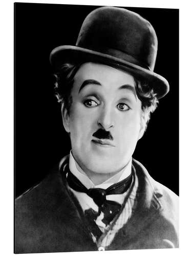 Aluminium print Charles Chaplin Portrait