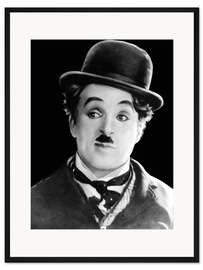 Gerahmter Kunstdruck Charles Chaplin Portrait