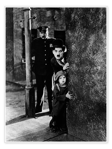 Poster Charlie Chaplin - The Kid (Der Vagabund und das Kind)