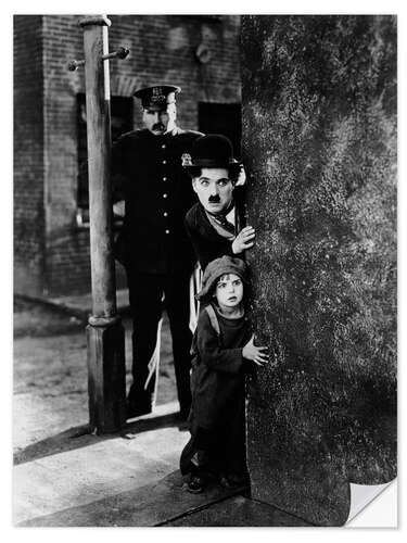 Wandsticker Charlie Chaplin - The Kid (Der Vagabund und das Kind)