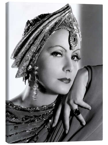 Lienzo Greta Garbo with Headdress