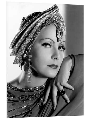 PVC print Greta Garbo with Headdress