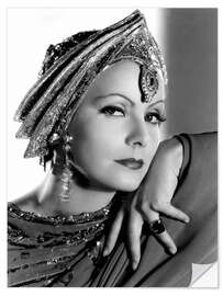 Naklejka na ścianę Greta Garbo with Headdress