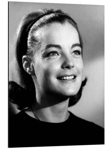 Alubild Romy Schneider Lächelnd