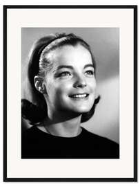 Gerahmter Kunstdruck Romy Schneider Lächelnd