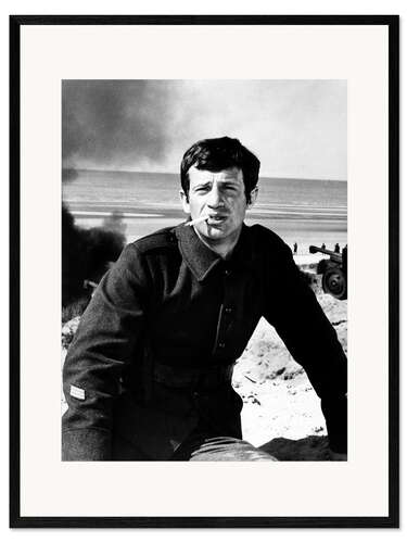 Framed art print WEEKEND AT DUNKIRK, Jean-Paul Belmondo, 1964