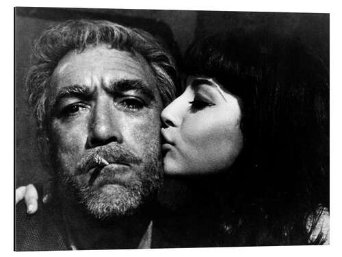 Aluminium print Zorba the Greek, Anthony Quinn with Eleni Anousaki