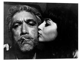 Foam board print Zorba the Greek, Anthony Quinn with Eleni Anousaki