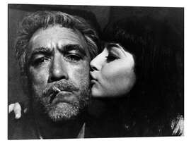 Magnettafel ZORBA THE GREEK, Anthony Quinn mit Eleni Anousaki