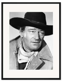 Gerahmter Kunstdruck John Wayne als Cowboy II