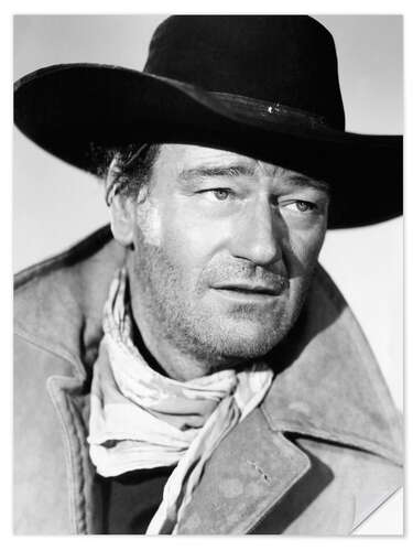 Sticker mural John Wayne as a Cowboy II