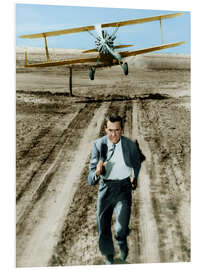 Foam board print Cary Grant, Scene from "North by Northwest"