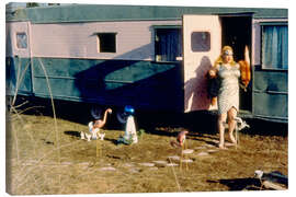 Obraz na płótnie PINK FLAMINGOS, Divine, 1972