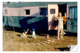 Wandsticker PINK FLAMINGOS, Divine, 1972