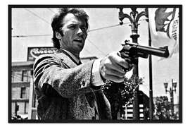 Gerahmter Kunstdruck Clint Eastwood in Dirty Harry