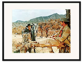 Gerahmter Kunstdruck Henry Fonda, Charles Bronson - Spiel mir das Lied vom Tod