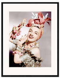 Ingelijste kunstdruk Carmen Miranda