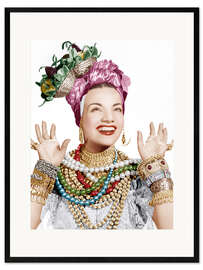 Stampa artistica con cornice Carmen Miranda