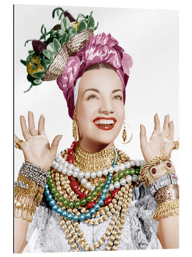 Galleriprint Carmen Miranda med halskjeder