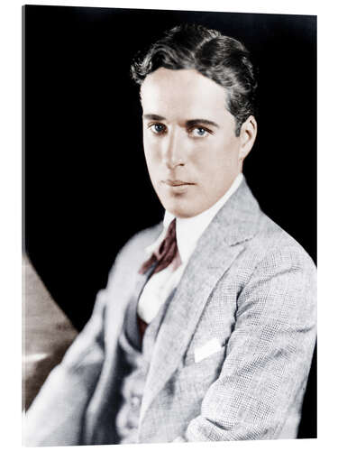 Acrylic print Young Charlie Chaplin