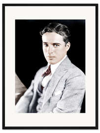 Gerahmter Kunstdruck Junger Charlie Chaplin