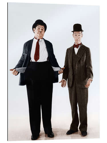 Galleriataulu Laurel & Hardy with empty pockets